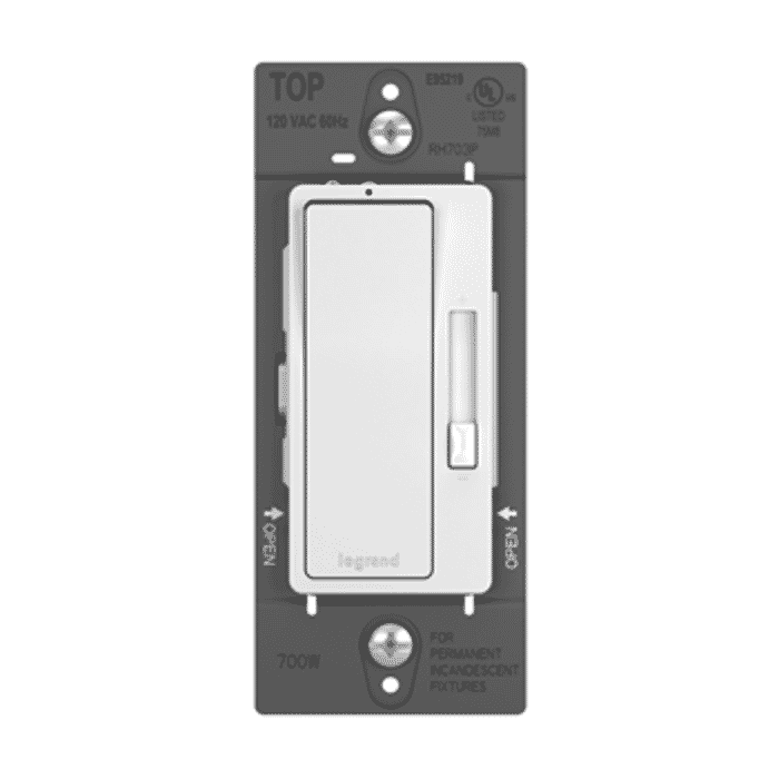 LeGrand Radiant 3-Way Paddle Dimmer, 700W in White LeGrand Radiant 3-Way Paddle Dimmer, 700W in White