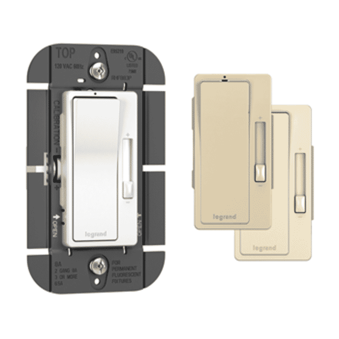 LeGrand Radiant 3-Way Paddle Dimmer, 8A in Tri-Color LeGrand Radiant 3-Way Paddle Dimmer, 8A in Tri-Color