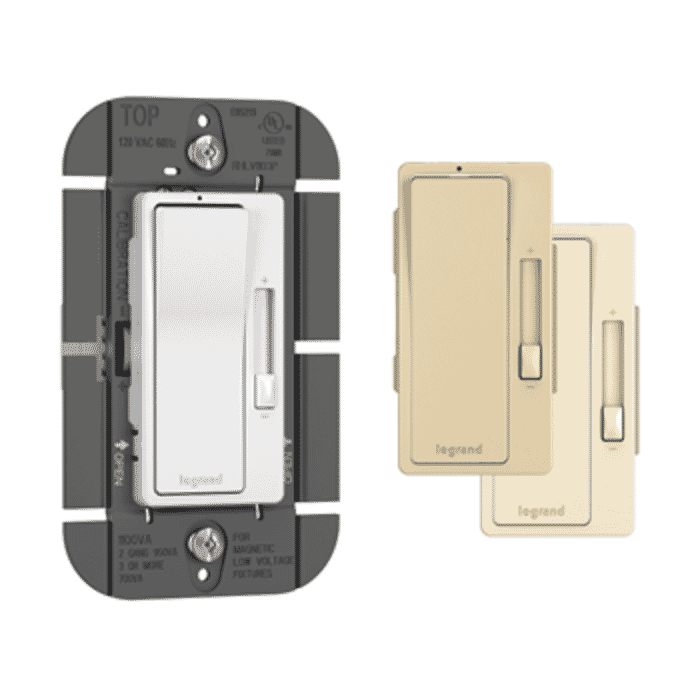 LeGrand Radiant Magnetic Low Voltage, 3-Way Paddle Dimmer, 1100VA in Tri-Color LeGrand Radiant Magnetic Low Voltage, 3-Way Paddle Dimmer, 1100VA in Tri-Color