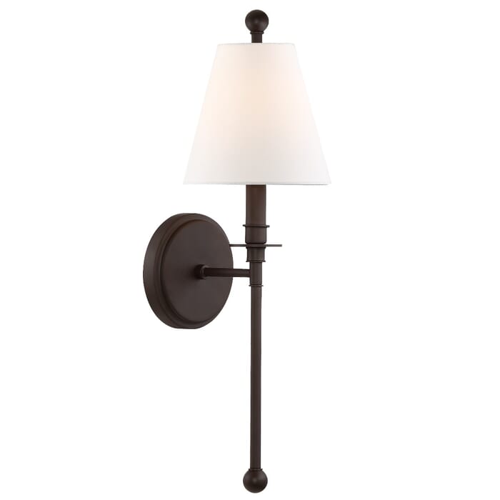 Crystorama Riverdale 15" Adjustable Wall Sconce in Dark Bronze Crystorama Riverdale 15" Adjustable Wall Sconce in Dark Bronze