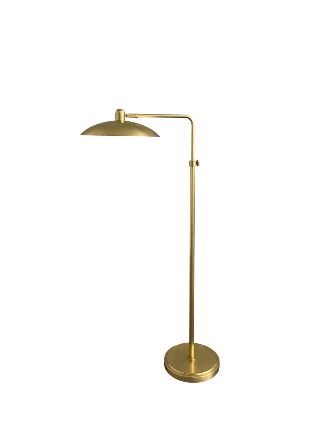 Ridgeline 1-Light LED Floor Lamp in Natural Brass