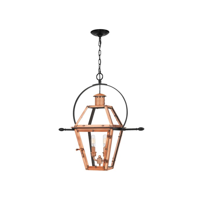Quoizel Rue De Royal 2-Light Pendant Light in Aged Copper Quoizel Rue De Royal 2-Light Pendant Light in Aged Copper