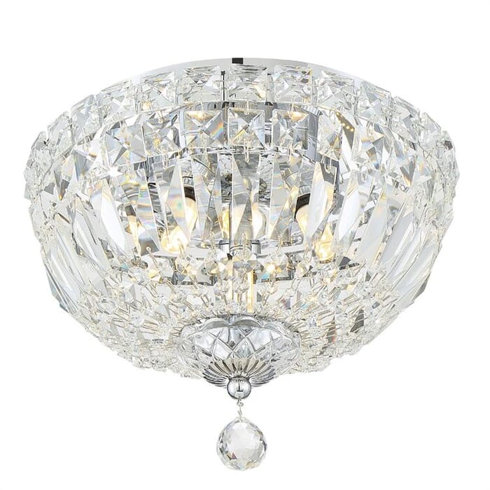 Crystorama Rosyln Hand Cut Crystal Crystal Ceiling Light in Polished Chrome Crystorama Rosyln Hand Cut Crystal Crystal Ceiling Light in Polished Chrome