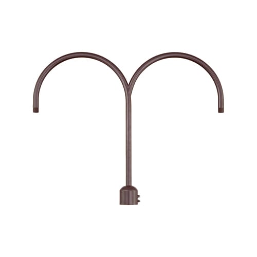 Millennium Lighting R Series Exterior 2-Light Post Adapter in Architectural Bronze