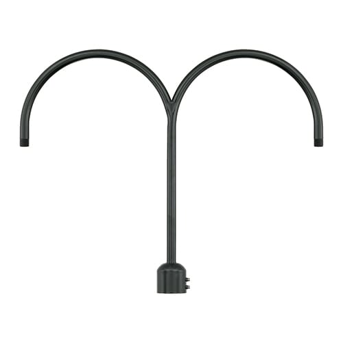 Millennium Lighting R Series Exterior 2-Light Post Adapter in Satin Black