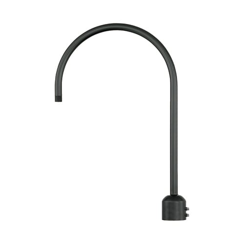 Millennium Lighting R Series Exterior Post Adapter in Satin Black