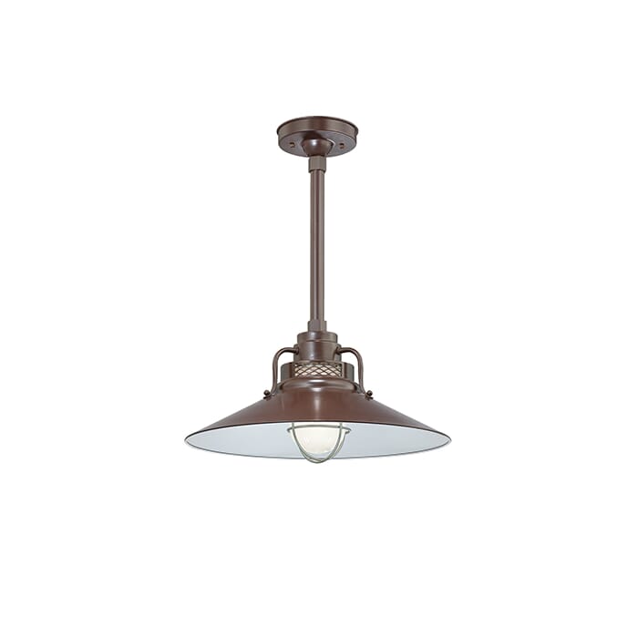 Millennium Lighting R Series Railroad Shade in Architectural Bronze Millennium Lighting R Series Railroad Shade in Architectural Bronze