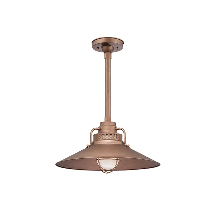 Millennium Lighting R Series 1-Light Railroad Shade in Copper Millennium Lighting R Series 1-Light Railroad Shade in Copper