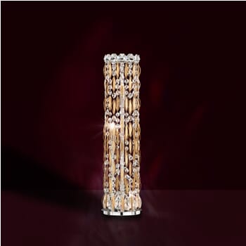 Schonbek Sarella 3-Light Table Lamp in Heirloom Gold with Crystals From Swarovski Crystals