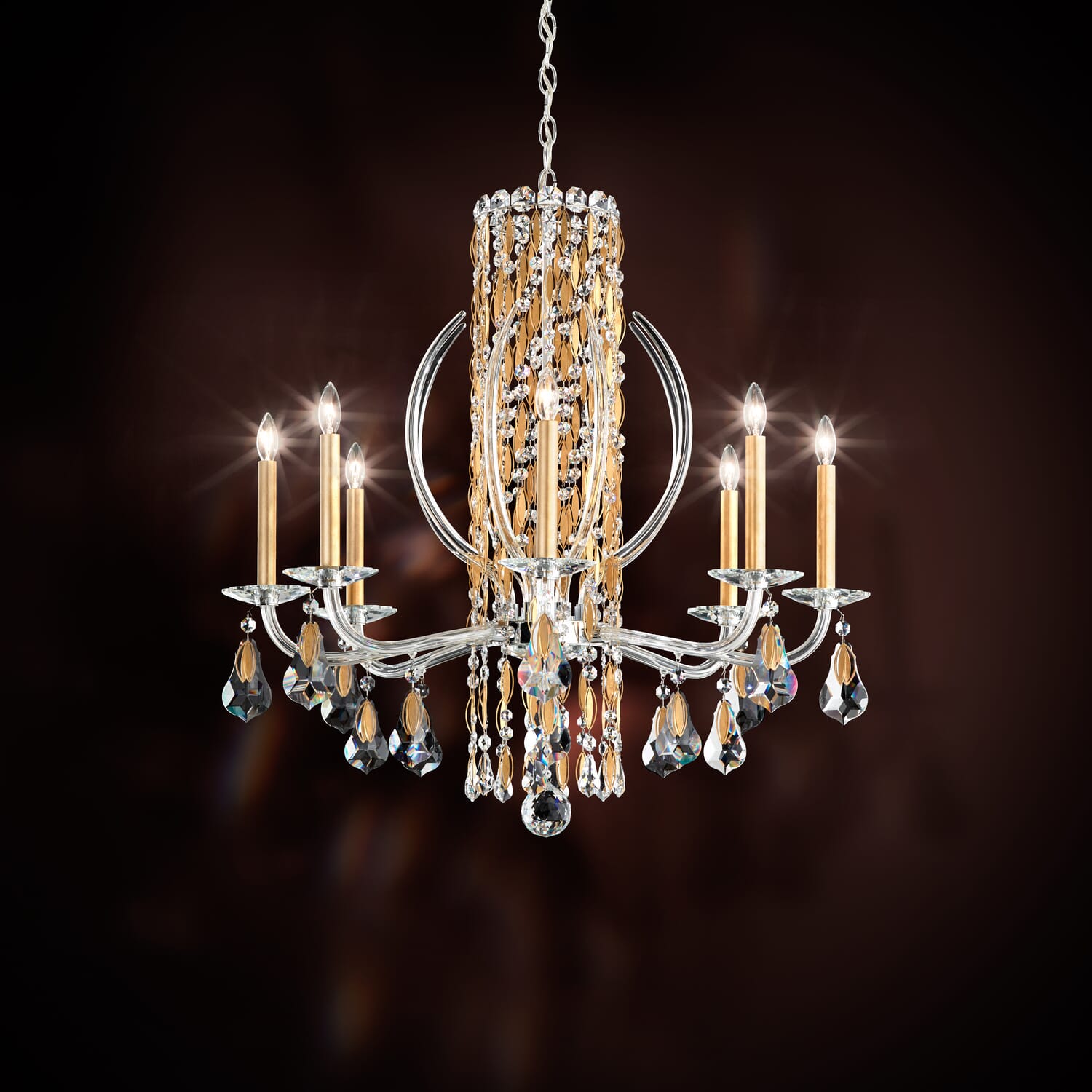 Siena 8-Light Chandelier in White