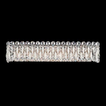 Schonbek Sarella 6-Light Wall Sconce in White with Crystals From Swarovski Crystals