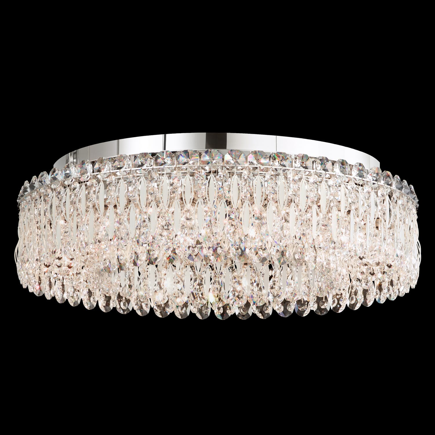 Sarella 12-Light Flush Mount Ceiling Light in Stainless Steel