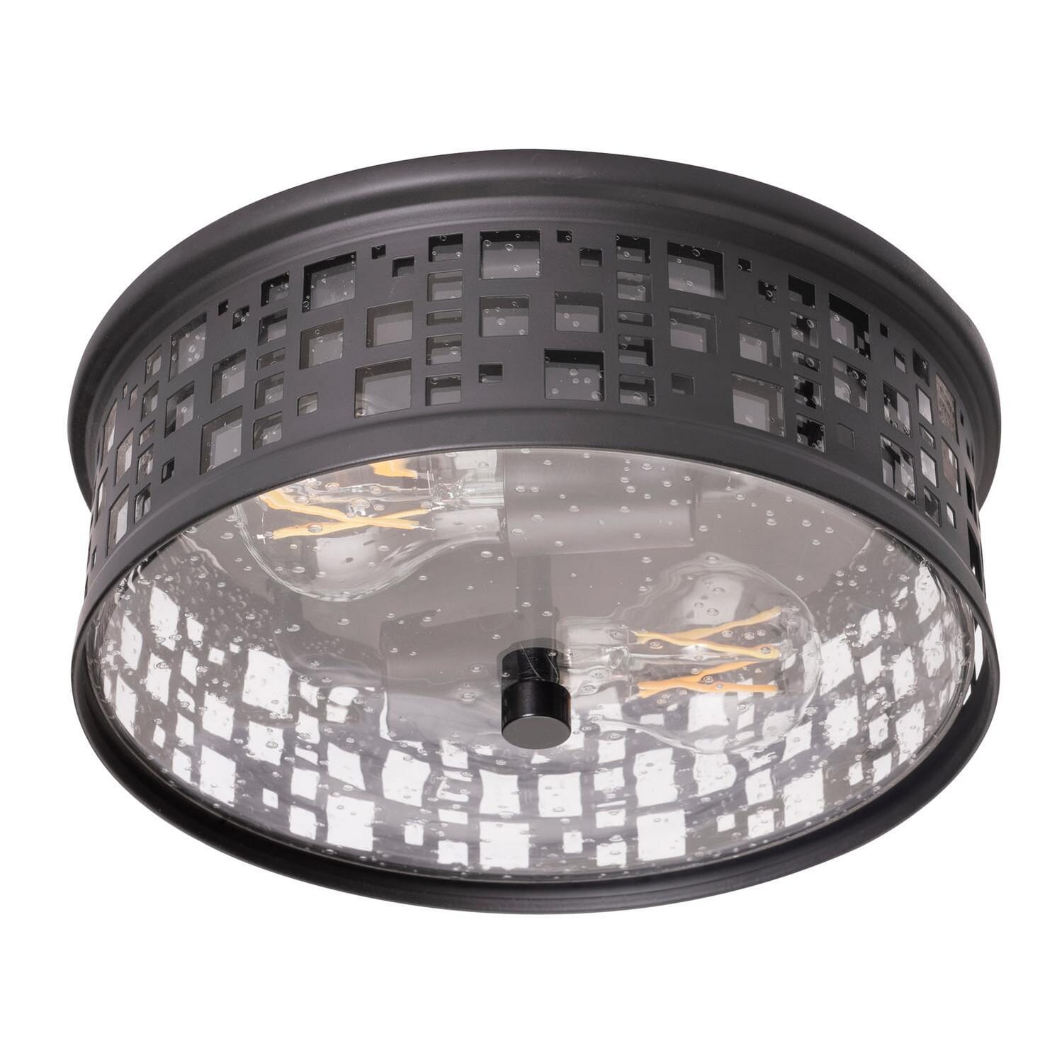 Roscoe 2-Light Flush Mount in Black
