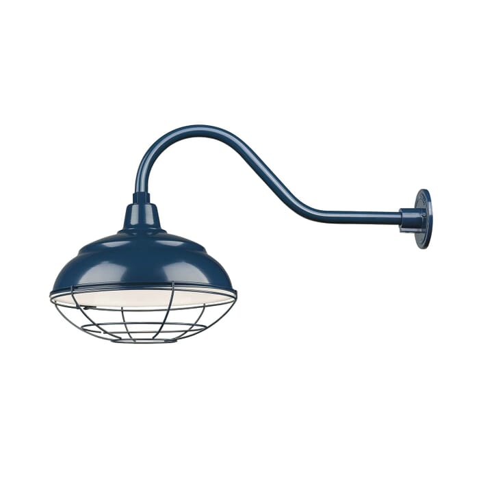 Millennium Lighting R Series 1-Light 17" Warehouse Shade in Navy Blue Millennium Lighting R Series 1-Light 17" Warehouse Shade in Navy Blue
