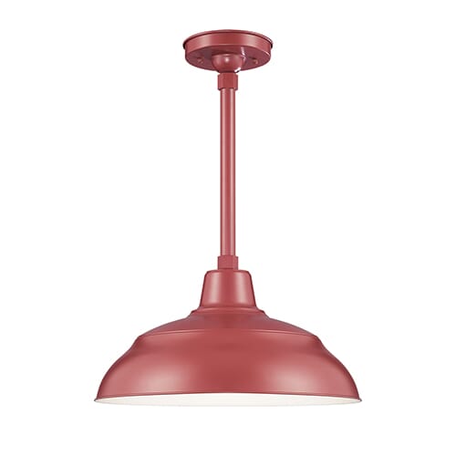 Millennium Lighting R Series 1-Light Warehouse Shade in Satin Red