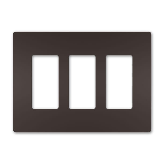 LeGrand Radiant Screwless 3 Switch Wall Plate in Dark Bronze LeGrand Radiant Screwless 3 Switch Wall Plate in Dark Bronze