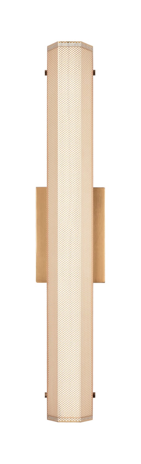 Matteo Pelermos 1-Light Wall Sconce In Aged Gold Brass