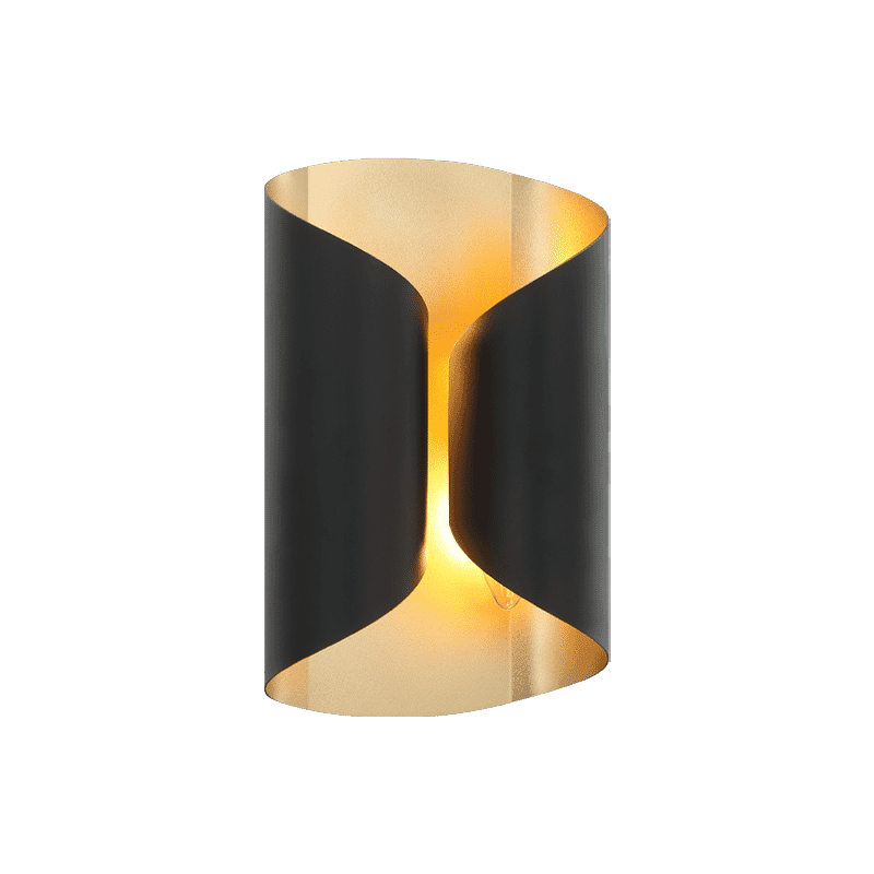 Matteo Ripcurl 2-Light Wall Sconce In Matte Black