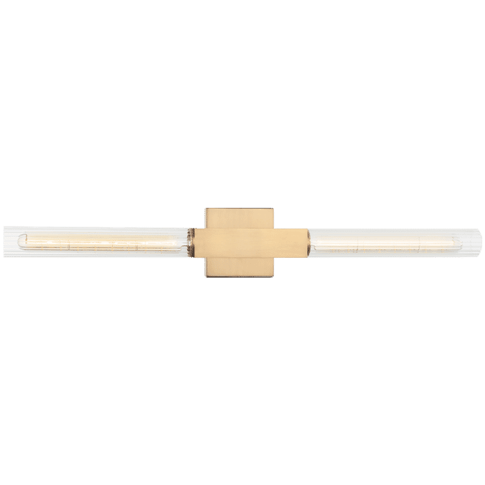 Matteo Odelle 2-Light Wall Sconce In Aged Gold Brass Matteo Odelle 2-Light Wall Sconce In Aged Gold Brass