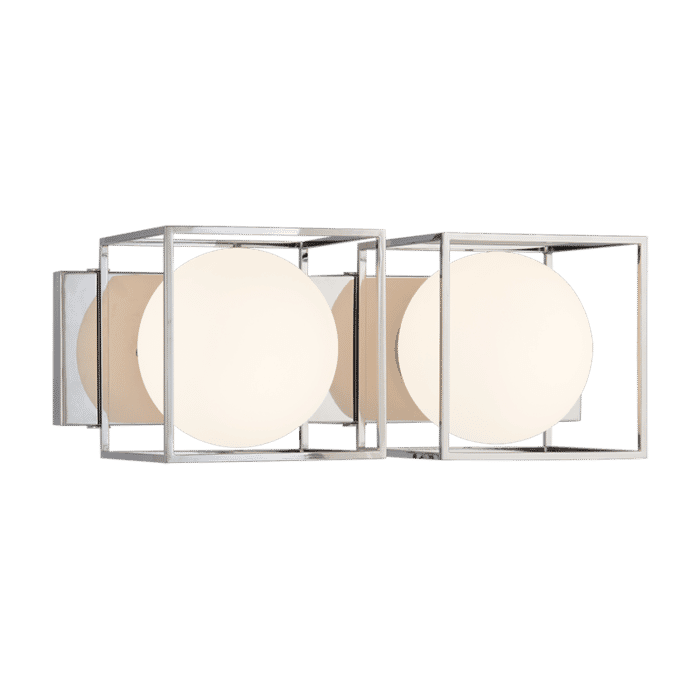 Matteo Squircle 2-Light Wall Sconce In Chrome Matteo Squircle 2-Light Wall Sconce In Chrome