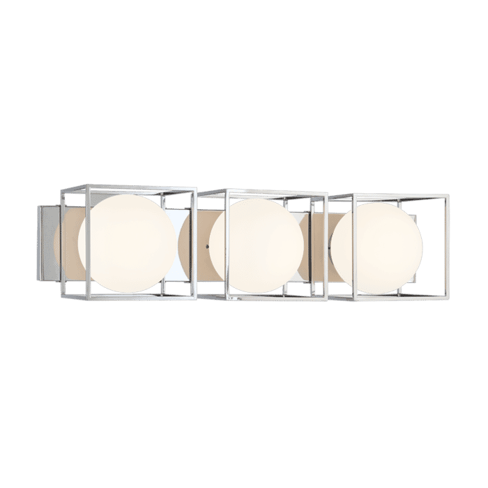 Matteo Squircle 3-Light Wall Sconce In Chrome Matteo Squircle 3-Light Wall Sconce In Chrome