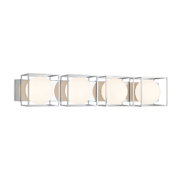 Matteo Squircle 4-Light Wall Sconce In Chrome Matteo Squircle 4-Light Wall Sconce In Chrome