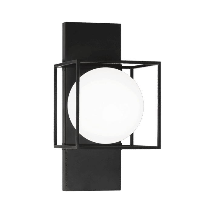 Matteo Squircle 1-Light Wall Sconce In Black Matteo Squircle 1-Light Wall Sconce In Black