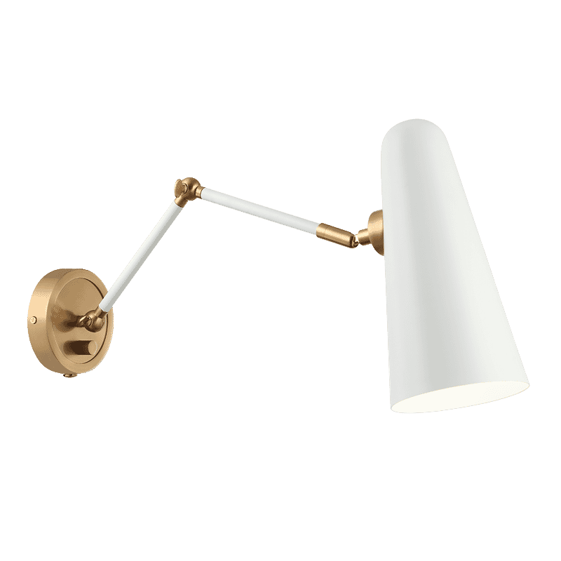 Matteo Blink 1-Light Wall Sconce In White