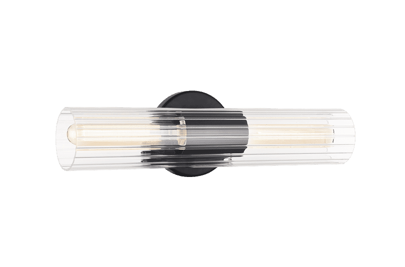 Matteo Odette 2-Light Wall Sconce In Black