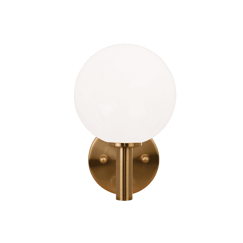 Matteo Cosmo 1-Light Wall Sconce In Aged Gold Brass
