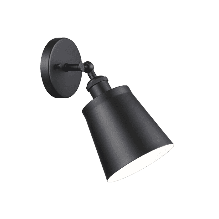 Matteo Kinsley 1-Light Wall Sconce In Black Matteo Kinsley 1-Light Wall Sconce In Black