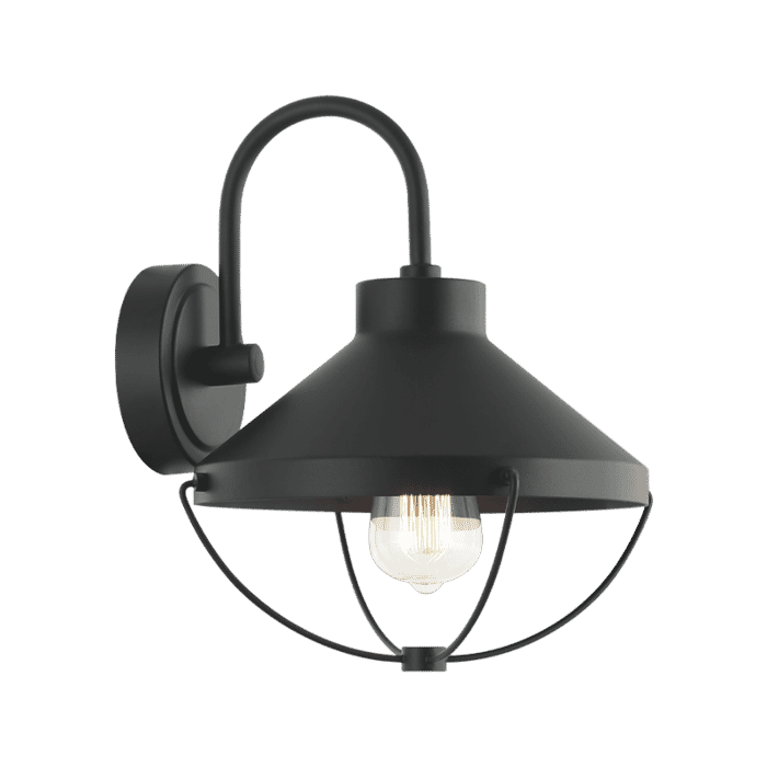 Matteo Fable 1-Light Wall Sconce In Matte Black Matteo Fable 1-Light Wall Sconce In Matte Black