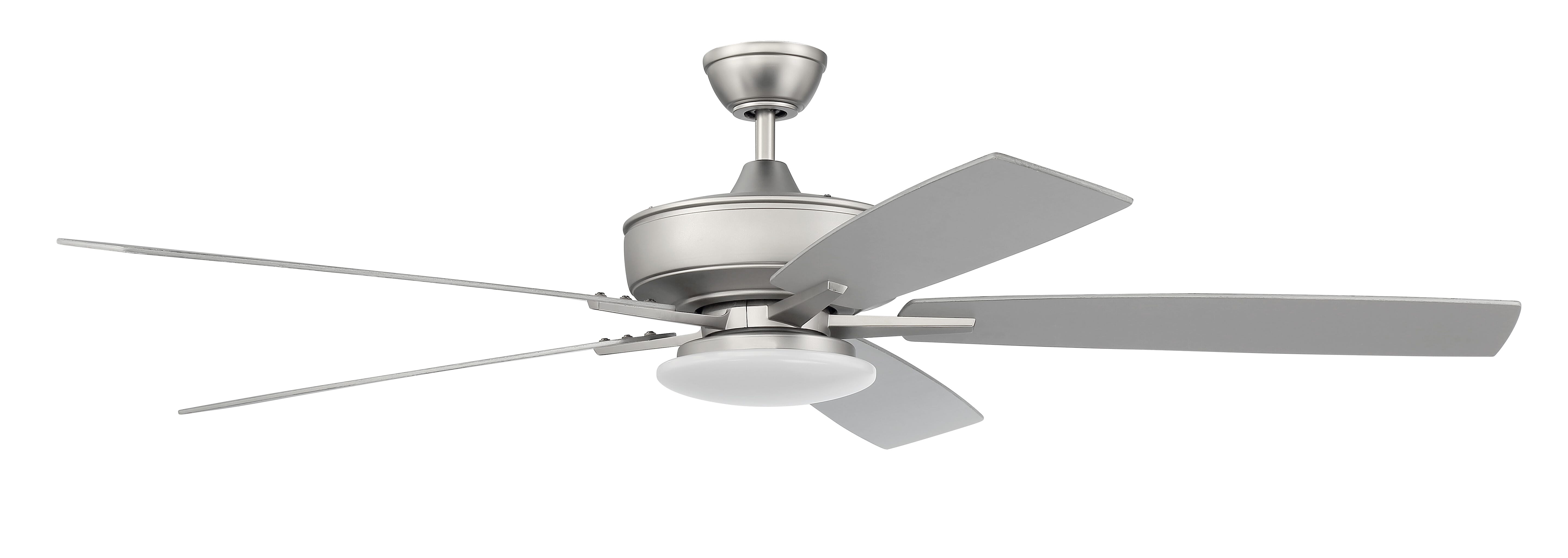 Craftmade Super Pro 112 Slim Light Kit Indoor Ceiling Fan in Brushed Satin Nickel