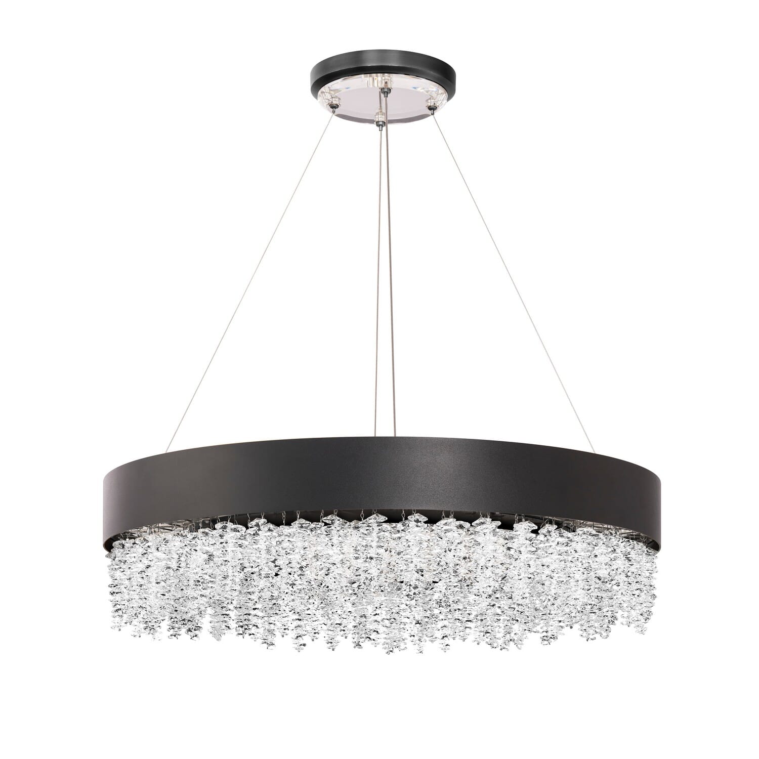 Soleil 1-Light LED Linear Pendant in Aged Brass