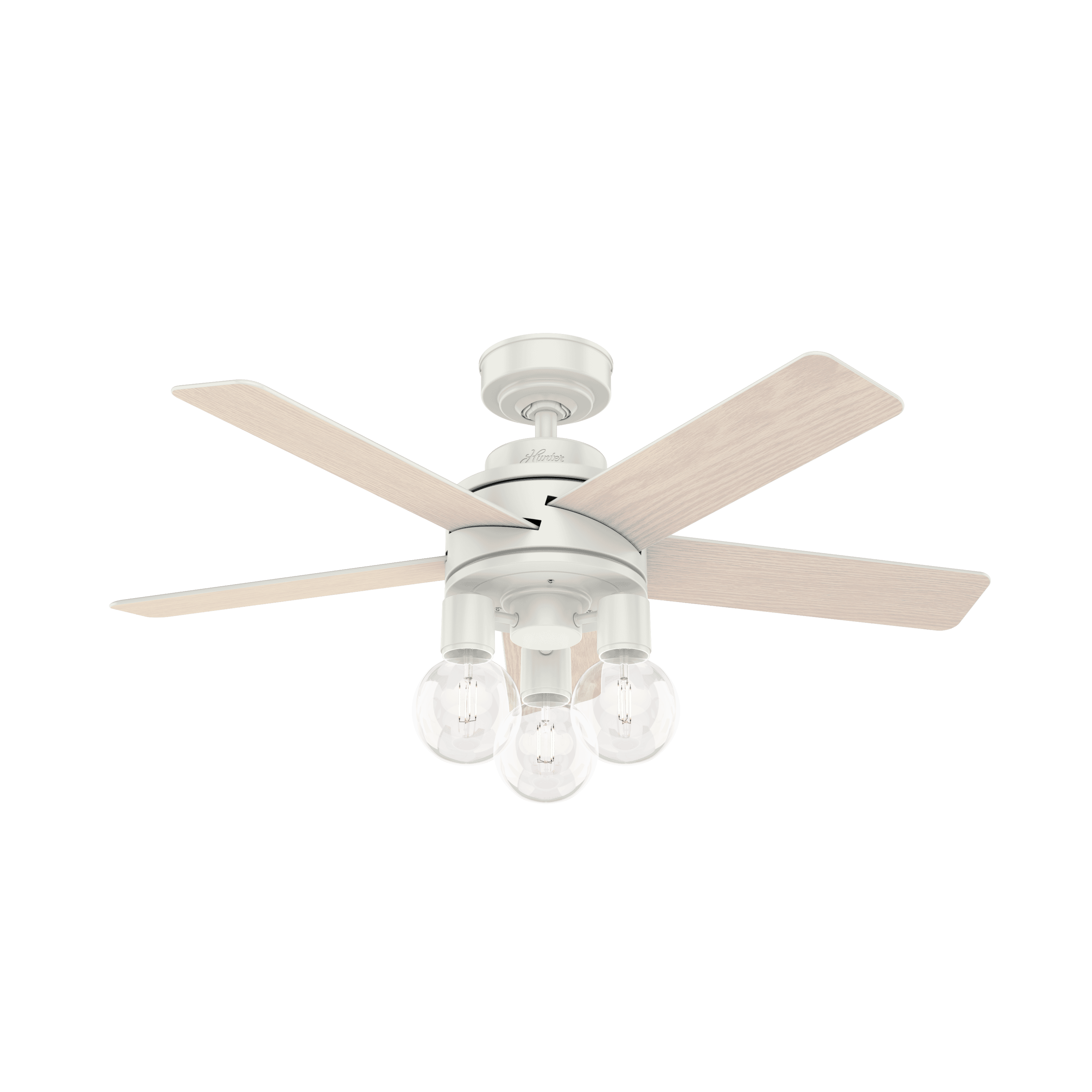 Hunter 3-Light 44" Indoor Ceiling Fan in Fresh White