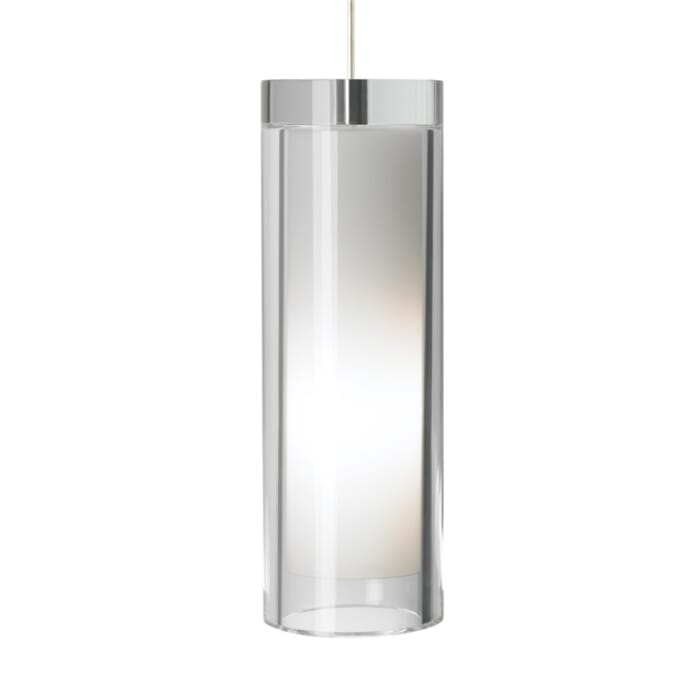 Tech Sara 11" Pendant Light in Satin Nickel and Clear Tech Sara 11" Pendant Light in Satin Nickel and Clear