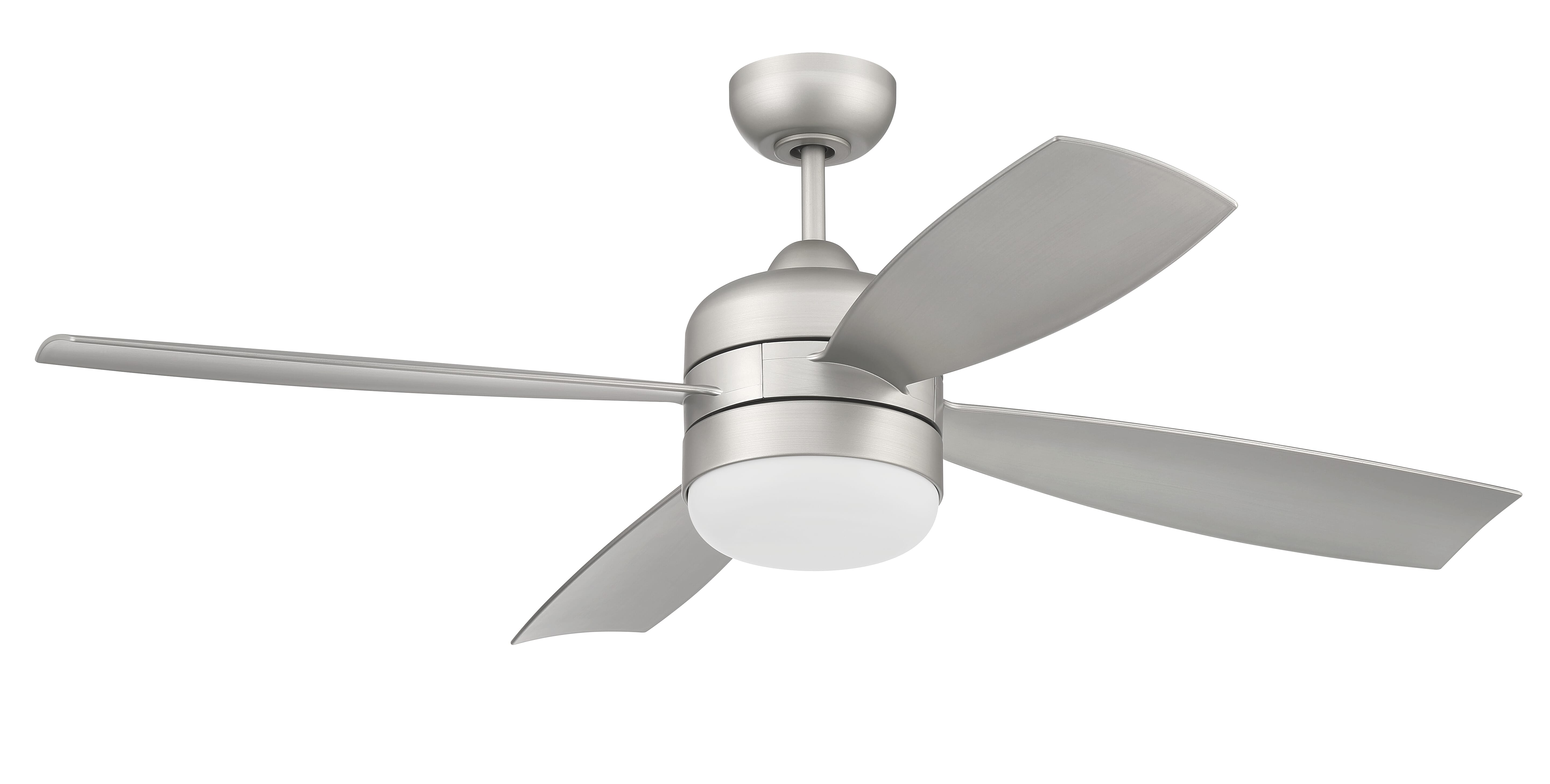 Craftmade Sebastion 2-Light Ceiling Fan with Blades Included in Painted Nickel