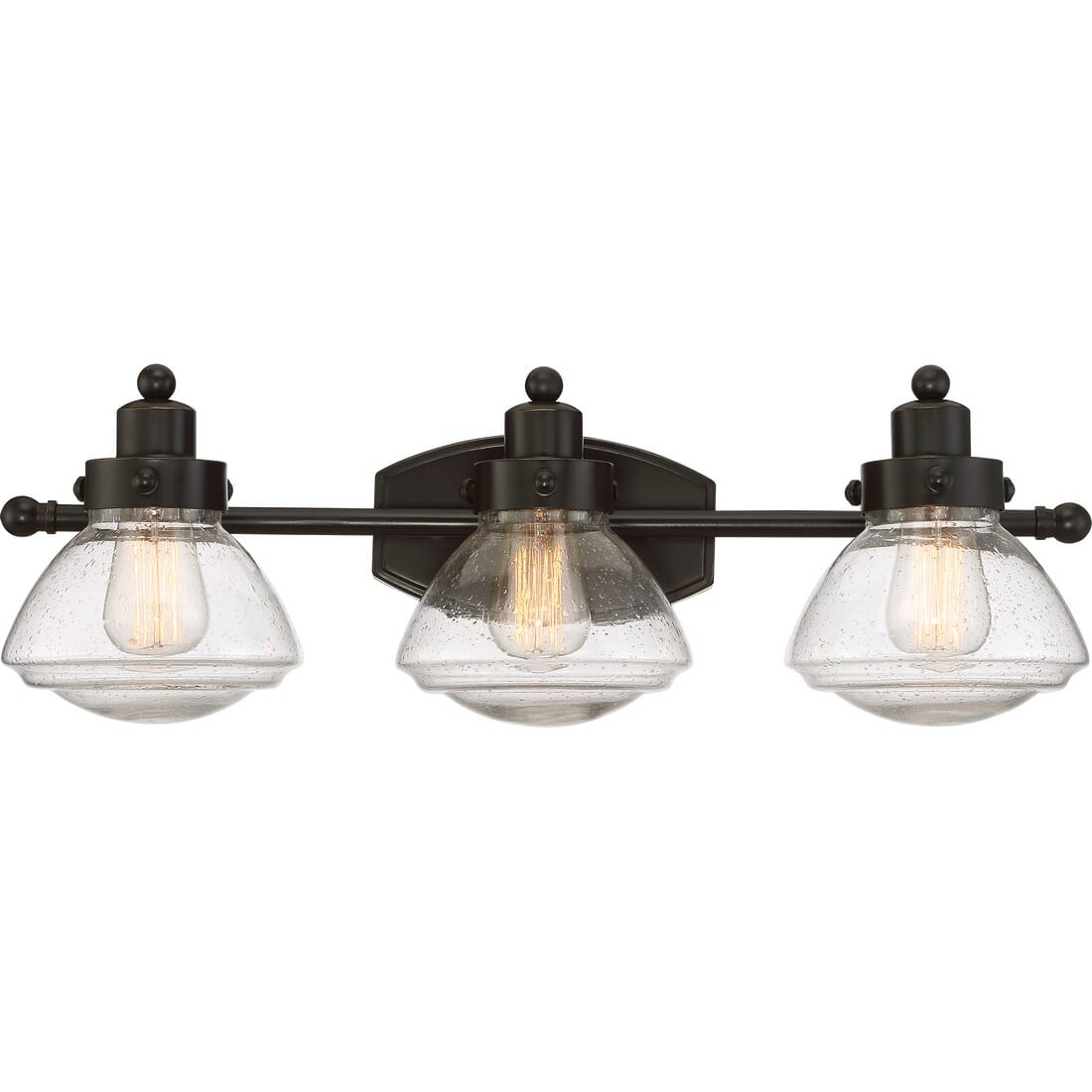 Quoizel Scholar 3 Light 8 Bathroom Vanity Light In Palladian Bronze