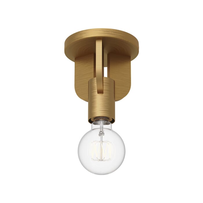 Claire 1-Light Semi-Flush Mount in Aged Gold Claire 1-Light Semi-Flush Mount in Aged Gold