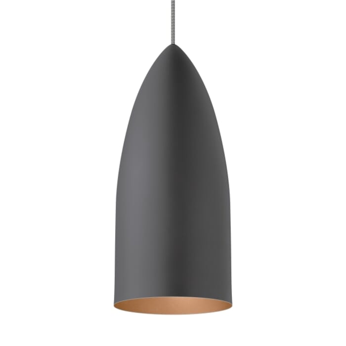Tech Signal 2700K LED 14" Pendant Light in Rubberized Gray/Copper Tech Signal 2700K LED 14" Pendant Light in Rubberized Gray/Copper