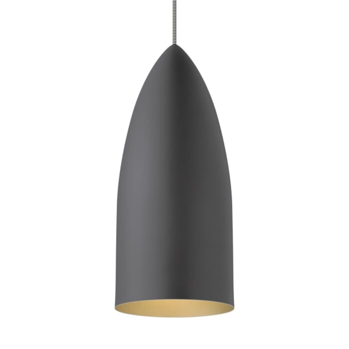 Tech Signal 14" Pendant Light in Rubberized Gray/Gold Tech Signal 14" Pendant Light in Rubberized Gray/Gold