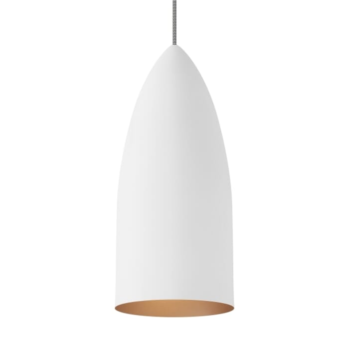 Tech Signal 14" Pendant Light in Rubberized White/Copper Tech Signal 14" Pendant Light in Rubberized White/Copper