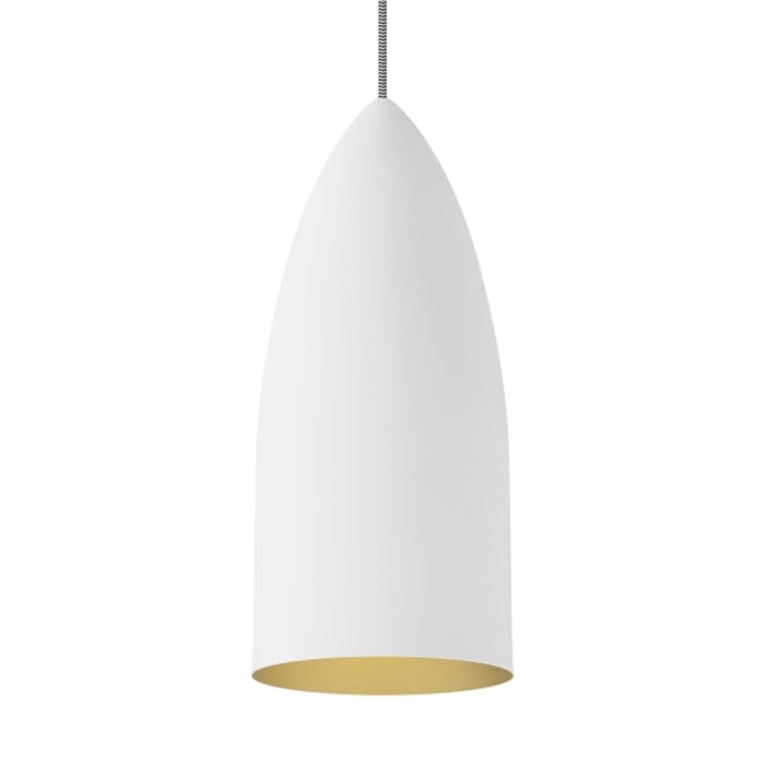Tech Signal 14" Pendant Light in Rubberized White/Gold Tech Signal 14" Pendant Light in Rubberized White/Gold