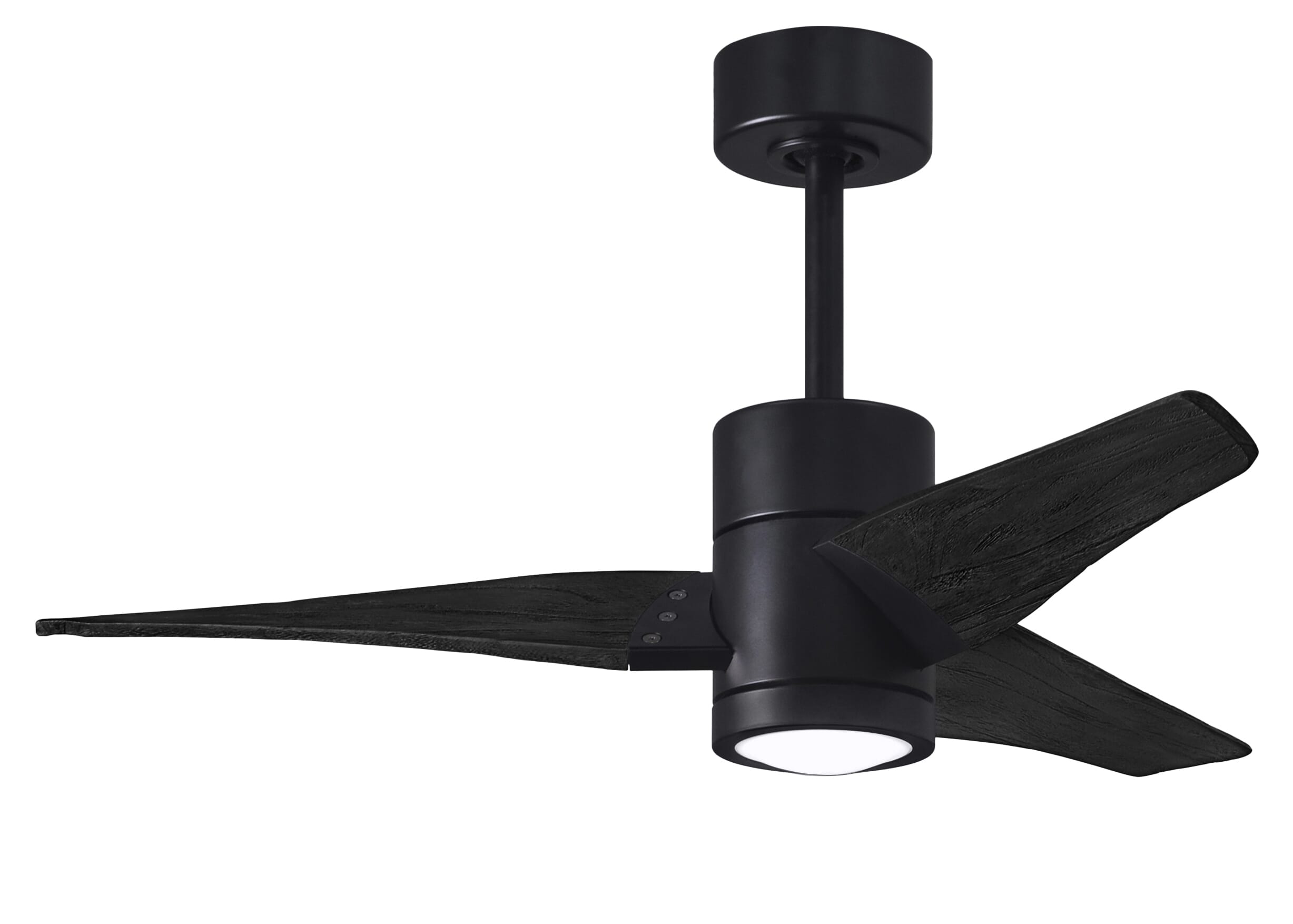 Super Janet 6-Speed DC 42" Ceiling Fan w/ Integrated Light Kit in Matte Black with Matte Black blades