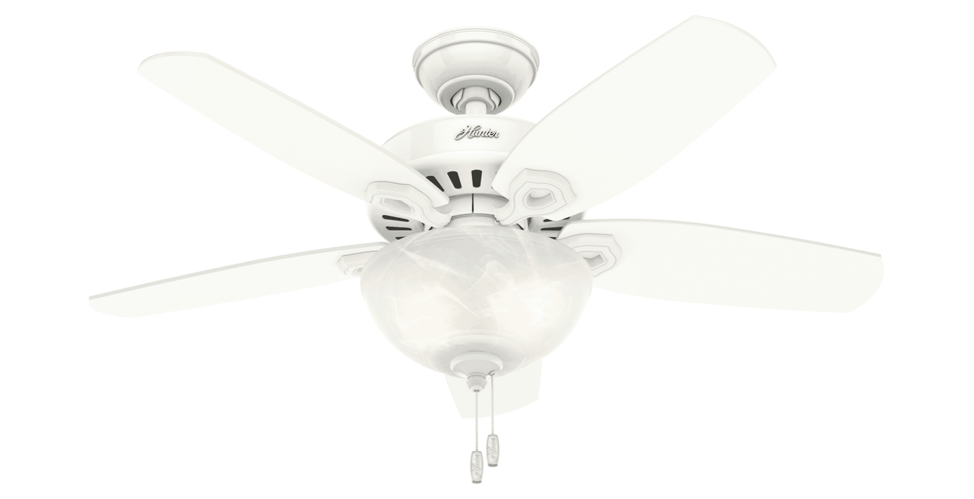 Hunter Builder 2-Light 42" Indoor Ceiling Fan in Snow White