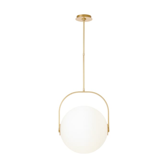Fues 1-Light LED Pendant in Natural Brass Fues 1-Light LED Pendant in Natural Brass
