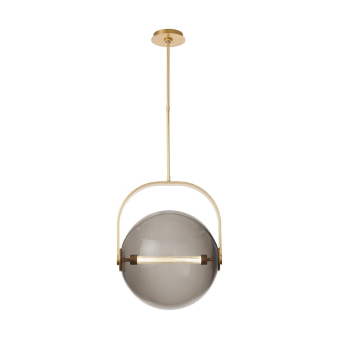 Fues 1-Light LED Pendant in Natural Brass Fues 1-Light LED Pendant in Natural Brass