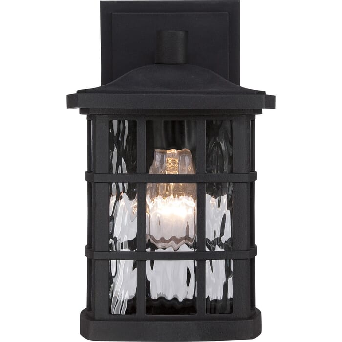 Quoizel Stonington 7" Outdoor Wall Lantern in Mystic Black Quoizel Stonington 7" Outdoor Wall Lantern in Mystic Black