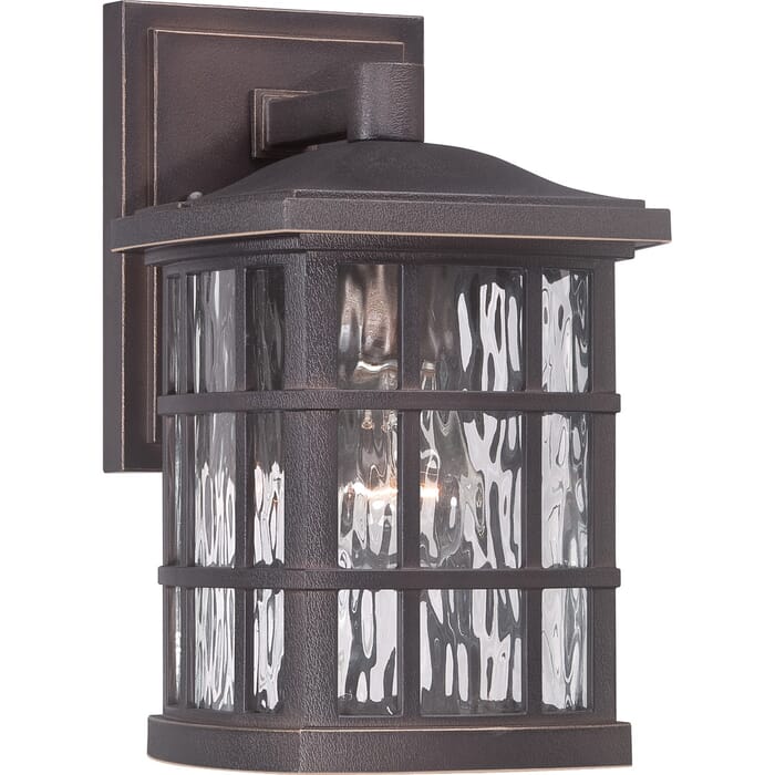Quoizel Stonington 7" Outdoor Wall Lantern in Palladian Bronze Quoizel Stonington 7" Outdoor Wall Lantern in Palladian Bronze