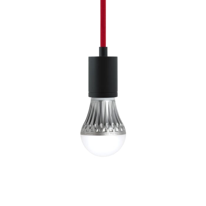 Tech SoCo 2" Pendant Light in Black and Red Cord Tech SoCo 2" Pendant Light in Black and Red Cord
